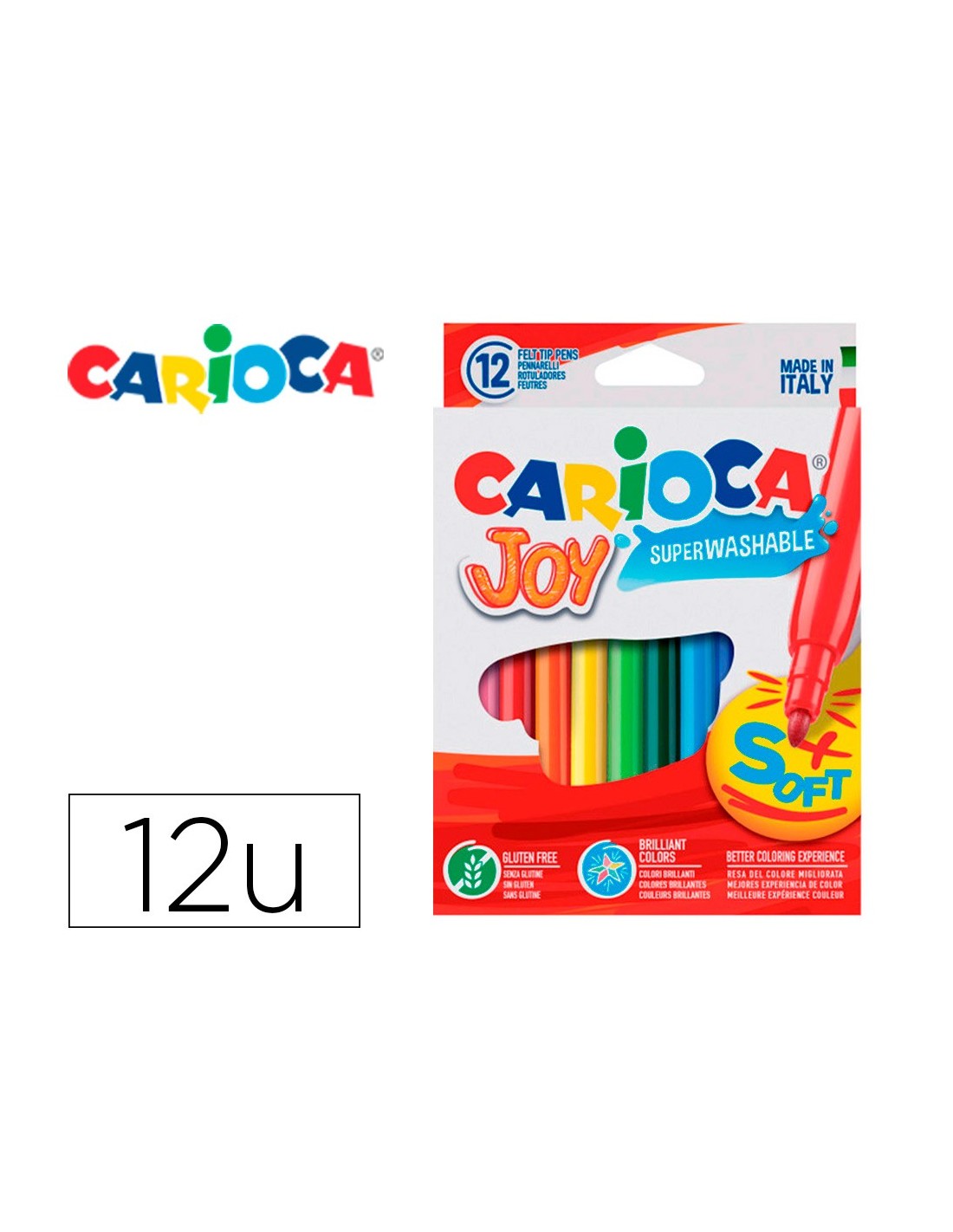 Rotulador Carioca Joy Caja De 12 Colores Surtidos